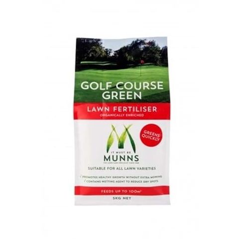 5kg Munns Golf Course Green Lawn Fert.