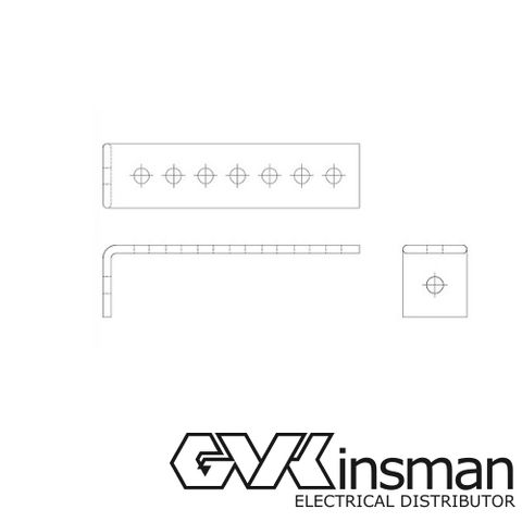 EARTH BAR, VHA TYPE 5, SUIT 300MM LADDER, SINGLE HOLE, BENT