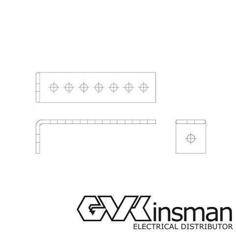 EARTH BAR VHA TYPE 4 450MM SINGLE HOLE BENT TINNED