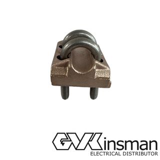 EARTH ROD CLAMP COPPER - 17-19MM ROD - 3 TAPS - 50-120MM²