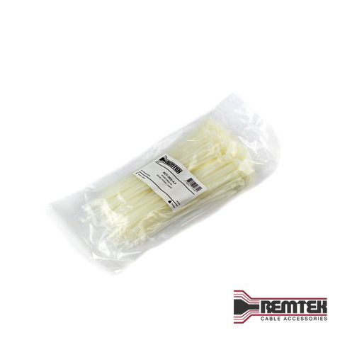 CABLE TIE 200MM L X 4.8W NATURAL BAG OF 100