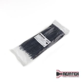 CABLE TIE 250MM L X 4.8MM BLACK BAG OF 100