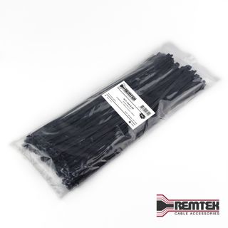 CABLE TIE BLACK 450 X 8MM W BLACK BAG OF 100