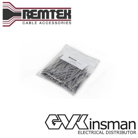 STAINLESS STEEL CABLE TIES 100 X 4.6MM WIDE (100PK)