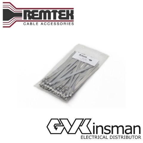 STAINLESS STEEL CABLE TIES HD 200 X 7.9MM WIDE (100PK)