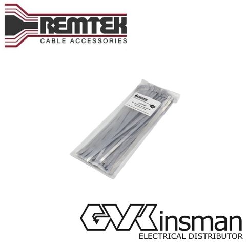 STAINLESS STEEL CABLE TIES HD 360 X 7.9MM WIDE (100PK)