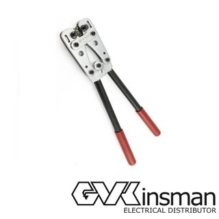 CRIMP TOOL BUILT IN SELECTABLE HEX DIES LUGS & LINKS 6-50MM2