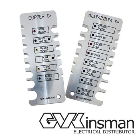 CONDUCTOR GAUGE, AL/CU VARIOUS SIZES, EQL RANGE, MACHINED AL