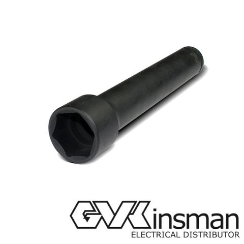 SOCKETS, TUBE, 24MM X 1/2" DR,250MM