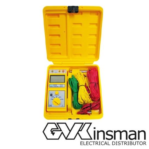 TESTER EARTH RESISTANCE, DIGITAL C/W BATT,LEADS AND SPIKES