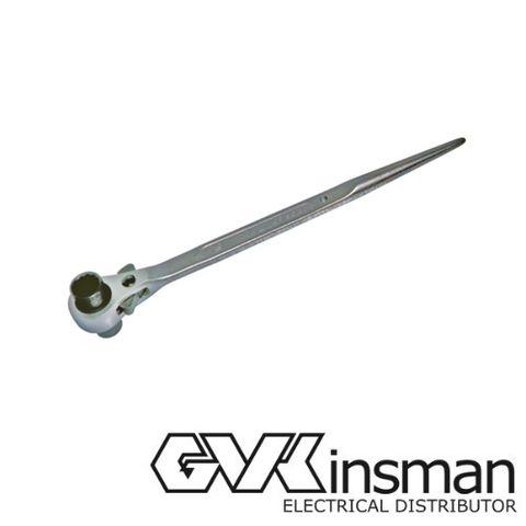 PODGER, RATCHET, WRENCH, CHROME 30 X 36MM, 450MM, 12PT INDI