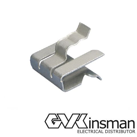 HAMMER-ON RAIL CLIP, TWO CONDUCTORS PARALLEL TO FOOT