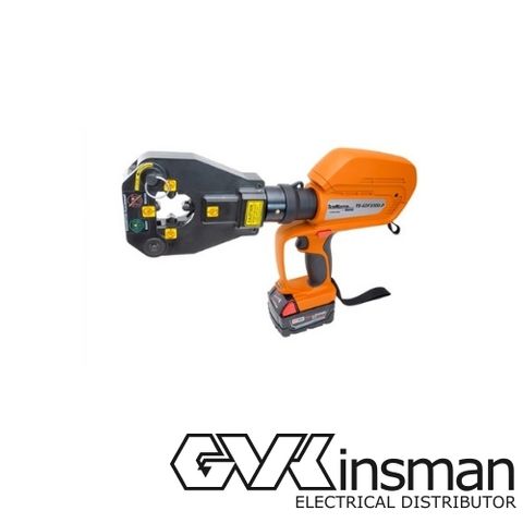 6-TON BATTERY POWERED DIELESS CRIMPING TOOL, W/O BATTERIES AND CHARGER