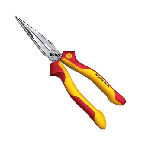 PROFESSIONAL NEEDLE NOSE PLIERS W/ CUTTING EDGE 200MM 1000V