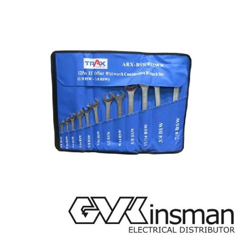 12PC BSW SPANNER SET TRAX