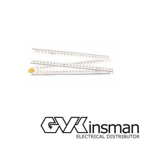 1M 4 FOLD YELLOW SQUARE EDGE FOLDING RULER