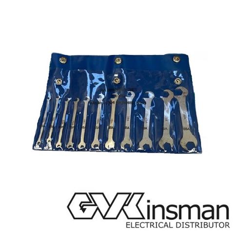 BA SPANNER SET 11PC (0-10BA) STAINLESS STEEL