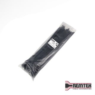 CABLE TIE 550MM L X 8MM W BLACK EXTRA HEAVY DUTY (BAG OF 25)