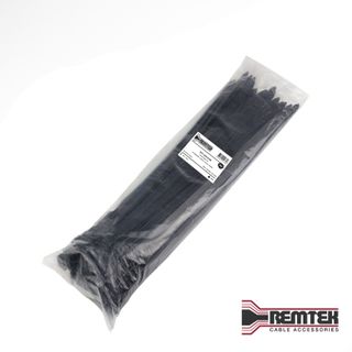 CABLE TIE 550MM L X 8MM W BLACK EXTRA HEAVY DUTY(BAG OF 100)