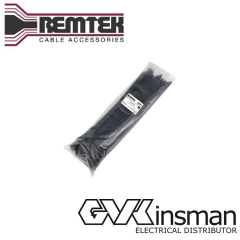 CABLE TIE 550MM L X 8MM W BLACK EXTRA HEAVY DUTY(BAG OF 100)