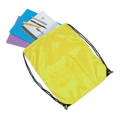 Yellow Drawstring Bag Yellow