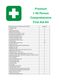 Premium 1-50 Person First Aid Kit in  Large Metal Portrait Wall Mount Green Box