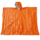 Premium Emergency Poncho -  Premium weight - Usually Disposable but can be reused 
one size fits most - Orange outside for visibility - Silver inside to help retain body warmth