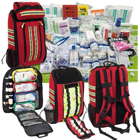 First Responder / Major / Mass Incident Medical Kit - Back Pack version - Pictures for reference only - examine contents list.