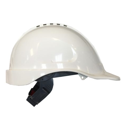 Hard Hat White Push lock cradle