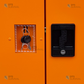 Civil Defence Large Empty Orange Cabinet 
2054 (H) x 1000 (W) x 460 (D)cm