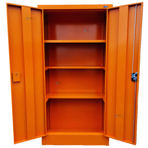 Civil Defence Medium Empty Orange Cabinet 
1800 (H) x 1000 (W) x 460 (D)cm