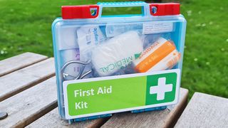 First Aid Kit in Small plastic box