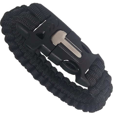 Paracord Basic Survival Bracelet (Black)