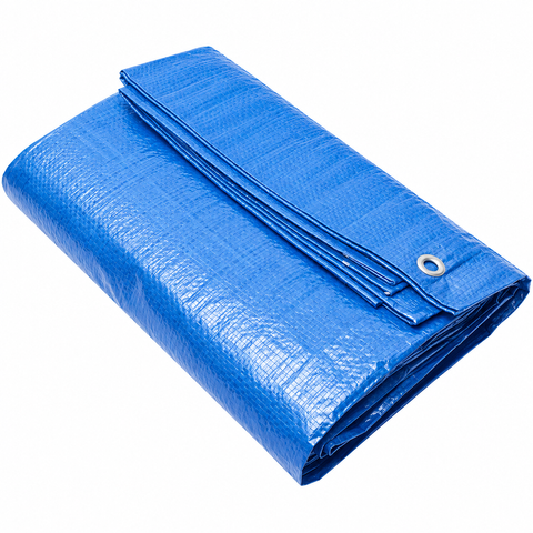 Tarp Poly Blue 3m x 4m Medium Weight approximately 120gsm Red on other side for visibility