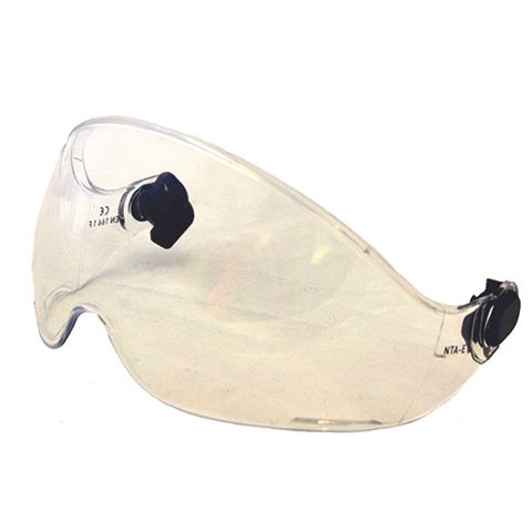 Visor to attach to safety helmet Clear comes with attaching parts Scratch- and fog-resistant