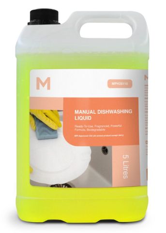 Manual Dishwashing Liquid - Yellow, 5L Refill Bottle