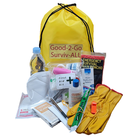 The economy - Good-2-Go 1 Person personal Survival / Civil Defence Kit,