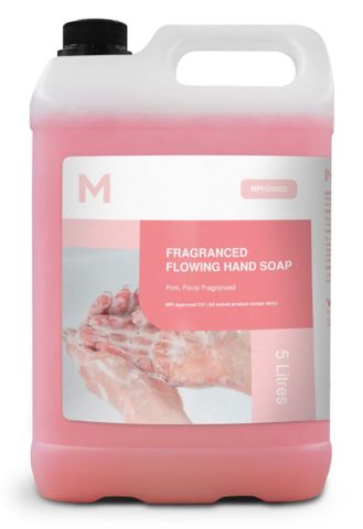 Fragranced Flowing Hand Soap - Pink, 5L Refill Bottle