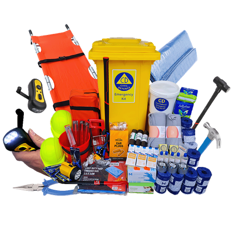 Good-2-Go Civil Defence Survival Kit in 240ltr Wheelie Bin Up to 20 People (Picture for reference only, check contents to know what's in it)