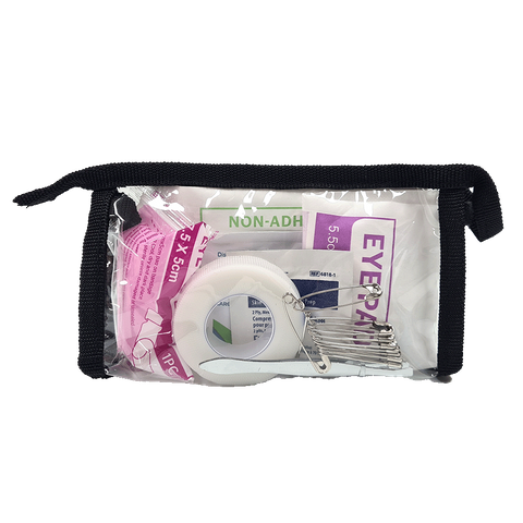 Small Clear Triangle Shape Empty First Aid Bag