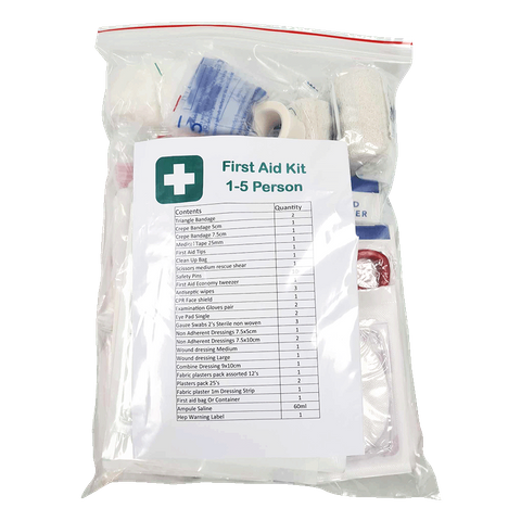 Refill for work place 1-5 first aid kit complete