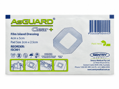 Clear Waterproof With Island Dressing Pad Dressing 4cm x 5cm