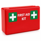 First Aid Kit Premium Lone Worker In Red Plastic Box