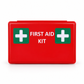First Aid Kit Premium Lone Worker In Red Plastic Box