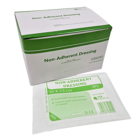 Non Adherent wound dressing 10cmx 7.5cm Box of 100