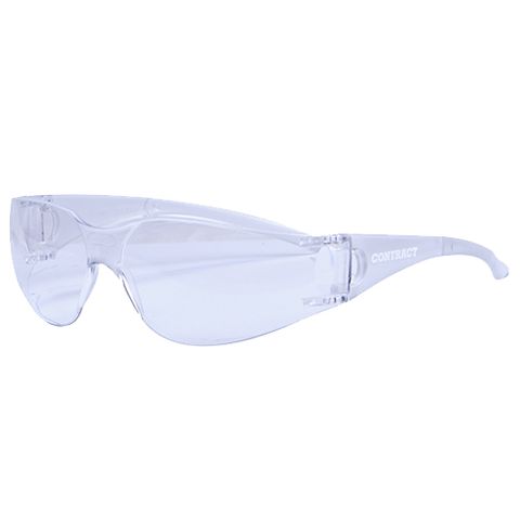 Safety Glasses AS/NZS 1337.1.2010 Anti scratch, fog, 99.9% UV protection Clear - Regular