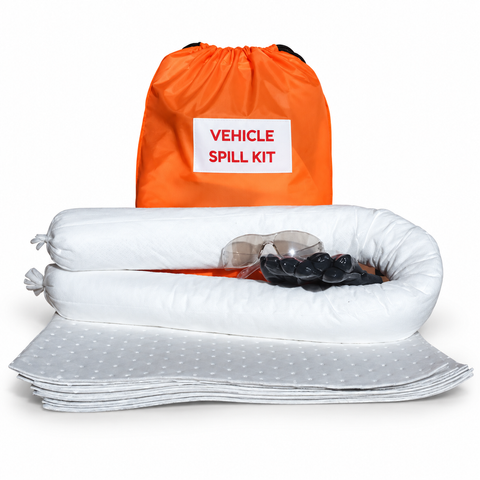 15 Litre Vehicle Oil / Hydrocarbon Spill kit in Drawstring Bag