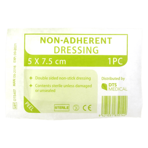 Non adherent Dressings 7.5 x 5cm single