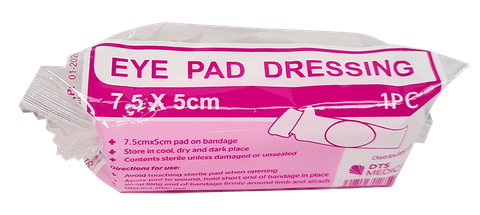 Eye Pad First Aid Wound Dressing pad on bandage