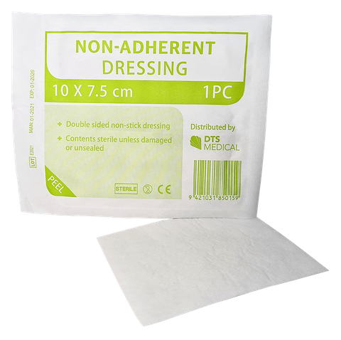 Non adherent Dressings 7.5 x 10cm single